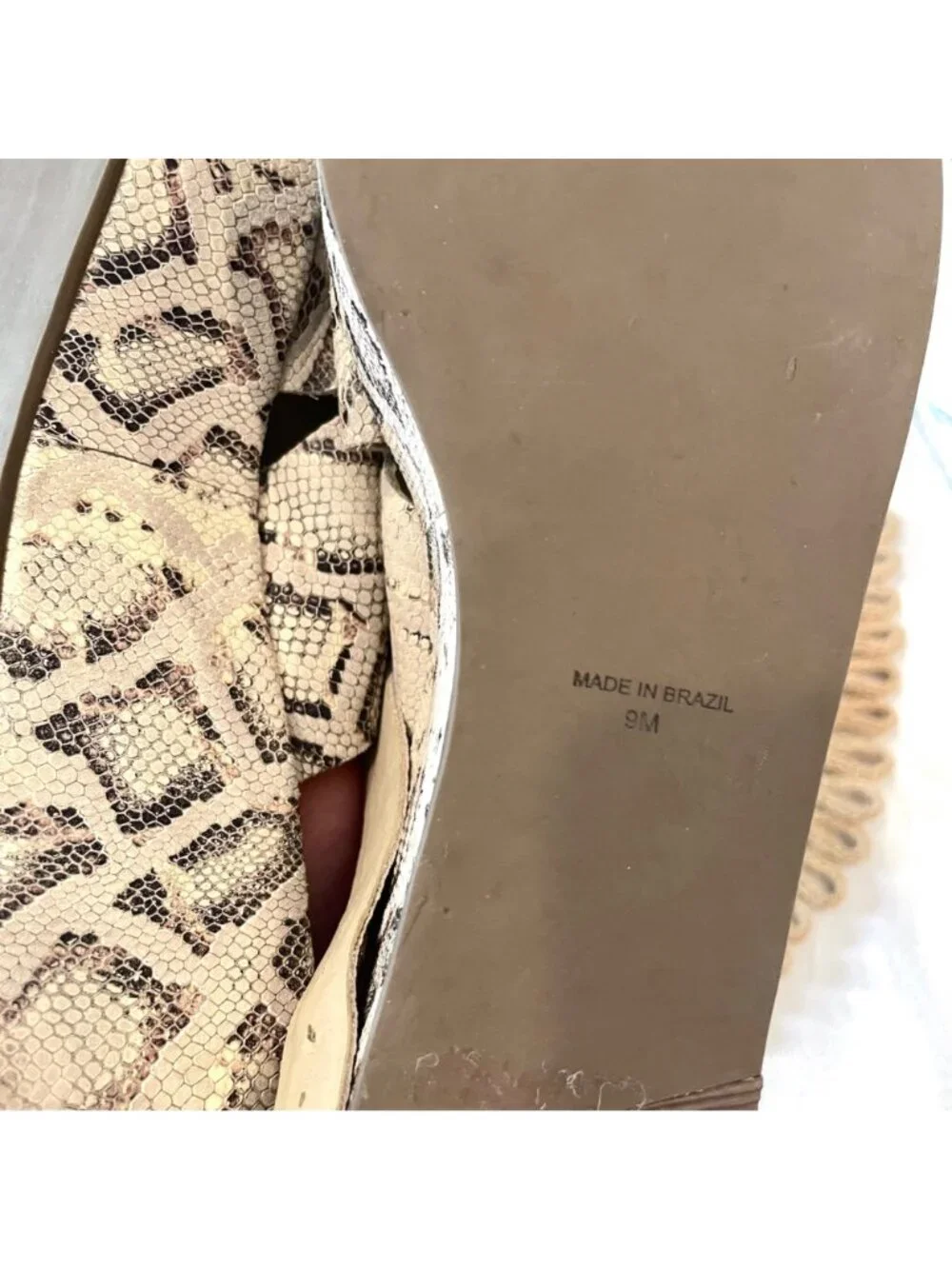 Matisse x AmuseSociety Runway Platform Sandal in Snakeskin Size 9